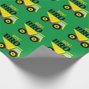Big Bro Construction Gelber Kipper Geschenkpapier