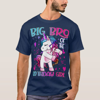 Big Bro der GeburtstagsGirl Flossing Einhorn Big B T-Shirt