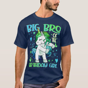 Big Bro der GeburtstagsGirl Flossing Einhorn Big B T-Shirt