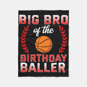 Big Bro des Geburtstags Boy Bysketbyll Bday Fleecedecke