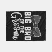 Big Bro des Groom Shirt für Männer1 Fleecedecke (Vorderseite (Horizontal))