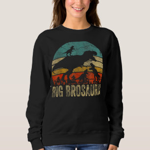 Big Bro Dinosaurier Big Brosaurus 3 Zwei Kinder Ch Sweatshirt