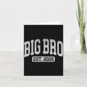 Big Bro Est 2026 New Big Bro Announcement Cool Bro Karte (Vorderseite)