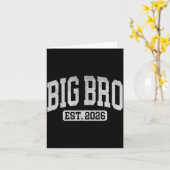 Big Bro Est 2026 New Big Bro Announcement Cool Bro Karte (Gelbe Blume)