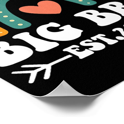 Big Bro Est 2026 New Big Brother Announcement Rain Poster (Ecke)