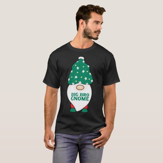 Big Bro Gnome Brother Gnomes Matching Christmas Pa T-Shirt (Vorne ganz)