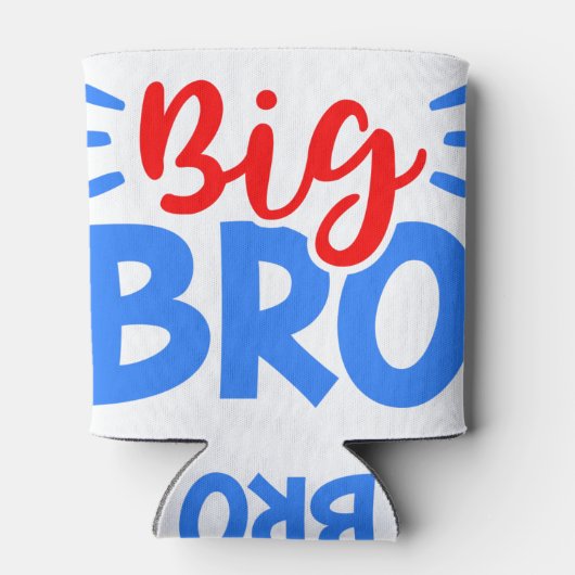 BIG BRO in Rot und Blau Dosenkühler (Rückseite)