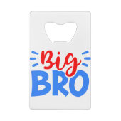 BIG BRO in Rot und Blau Geldbeutel Flaschenöffner (Rückseite)