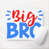 BIG BRO in Rot und Blau Mousepad (Mit Mouse)