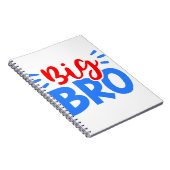 BIG BRO in Rot und Blau Notizblock (Rechte Seite)