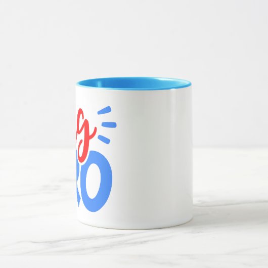 BIG BRO in Rot und Blau Tasse (Zentrum)