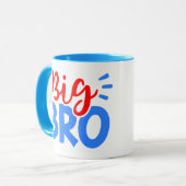 BIG BRO in Rot und Blau Tasse (Vorderseite Links)