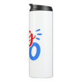 BIG BRO in Rot und Blau Thermosbecher (Nach rechts gedreht)