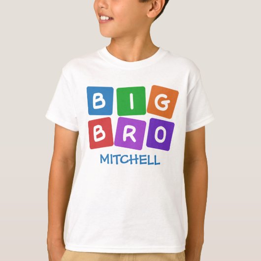 Big-Bro-INDIVIDUELLE NAME T-Shirt (Vorderseite)