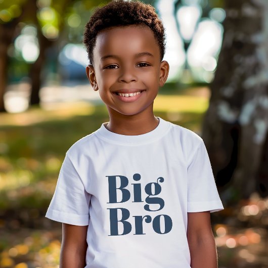 Big Bro | Navy Matching Sibling Family Baby T-shirt