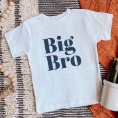 Big Bro | Navy Matching Sibling Family Baby T-shirt