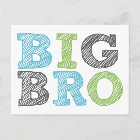 Big Bro Postkarte (Vorderseite)