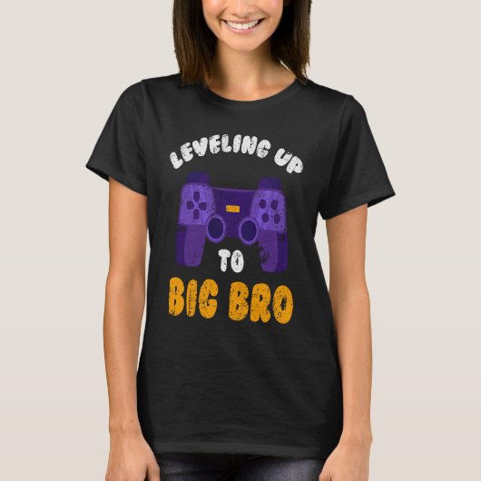 Big Bro Present Game Leveling future brother T-Shirt (Vorderseite)