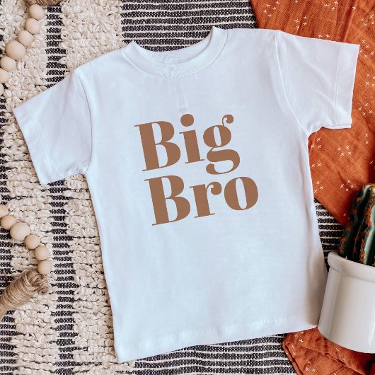 Big Bro | Rust Matching Sibling Family Baby T-shirt