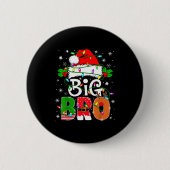 Big Bro Santa New Sibling Brother Announcement Xma Button (Vorderseite)