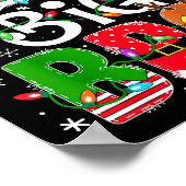 Big Bro Santa New Sibling Brother Announcement Xma Poster (Ecke)