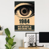 Big Brother 1984 Buchreferenz George Orwell Poster (Heimbüro)