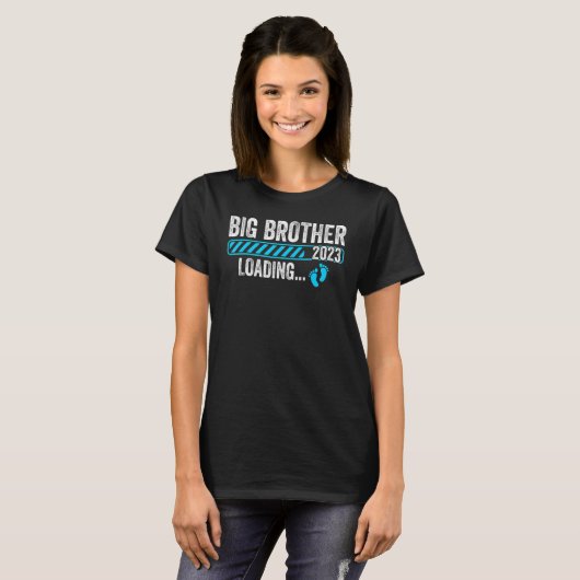 Big Brother 2023 Loading Baby Announcement First T T-Shirt (Vorne ganz)