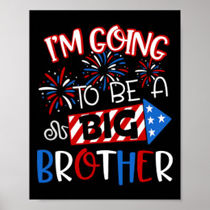 Big Brother 4. Juli Feuerwerk Schwangerschaft Anno Poster