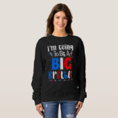 Big Brother 4th Of July Pregnancy Gender Reveal Fi Sweatshirt (Vorne ganz)