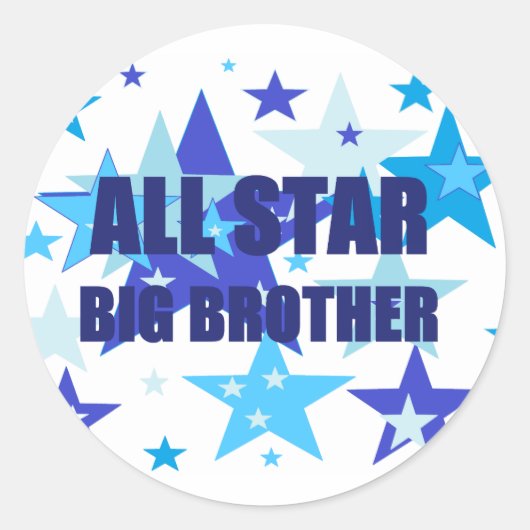 Big Brother All Star Runder Aufkleber (Vorderseite)