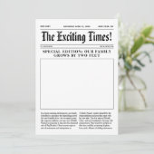 Big Brother Announcement Newspaper Ankündigung (Stehend Vorderseite)