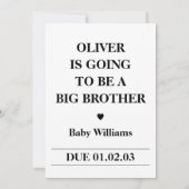 Big Brother Announcement Newspaper Ankündigung (Rückseite)