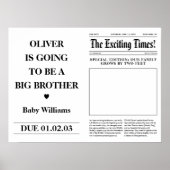 Big Brother Announcement Newspaper Falten Poster (Vorne)