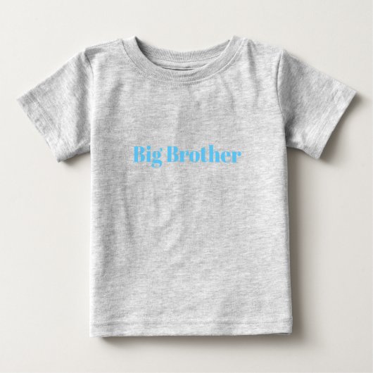 Big Brother, Anpassung mit Namen, Text Baby T-Shir Baby T-shirt (Vorderseite)