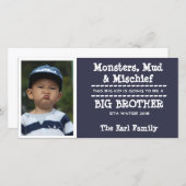 Big Brother Baby Announccard Ankündigung (Vorne/Hinten)