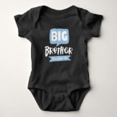 Big Brother Baby Announcname & Monogram Baby Strampler (Vorderseite)