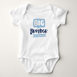 Big Brother Baby Announcname & Monogram Baby Strampler