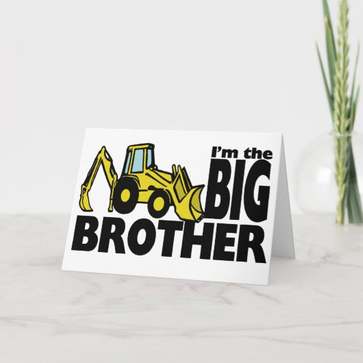 Big Brother Backhoe Karte (Vorderseite)