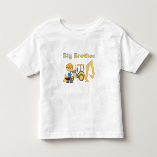 Big Brother Backhoe Kleinkind T-shirt (Vorderseite)