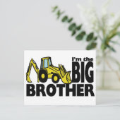 Big Brother Backhoe Postkarte (Stehend Vorderseite)