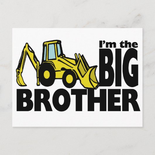 Big Brother Backhoe Postkarte (Vorderseite)