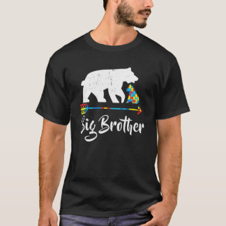 Big Brother Bär Autismus-Bewusstsein Stolz Autism T-Shirt