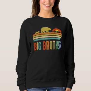 Big Brother Bären Männer Vintag Retro Bären Dekora Sweatshirt