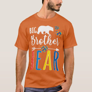 Big Brother Bear Autism Awareness Shirt Liebe Supp