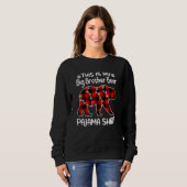 Big Brother Bear Pajama Lights Weihnachtsfamilie Sweatshirt (Vorne ganz)