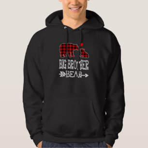 Big Brother Bear Red Buffalo Karierter Oma Bär Hoodie
