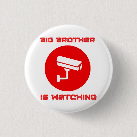 Big Brother beobachtet 1984 ingsoc Button (Vorderseite)