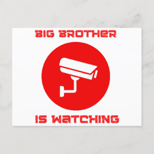 Big Brother beobachtet 1984 ingsoc Postkarte