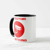 Big Brother beobachtet 1984 ingsoc Tasse (Vorderseite Links)