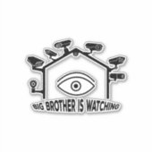 Big Brother beobachtet Aufkleber (Vorderseite)